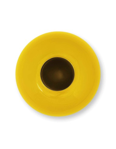 Vaso ovale in metallo Giallo Pip Studio