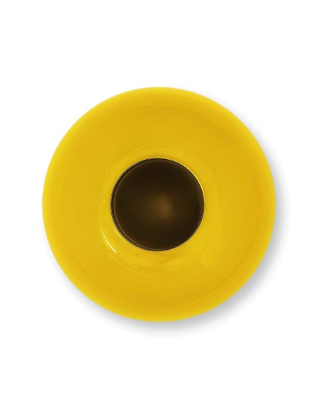 Vaso ovale in metallo Giallo Pip Studio