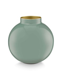 Vaso sferico in metallo Verde oliva Pip Studio