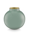 Vaso sferico in metallo Verde oliva Pip Studio
