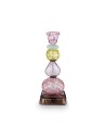 Candeliere piccolo in vetro con perline lilla Pip Studio