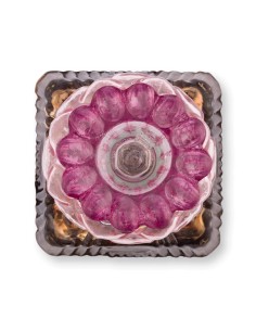 Candeliere piccolo in vetro con perline lilla Pip Studio 2