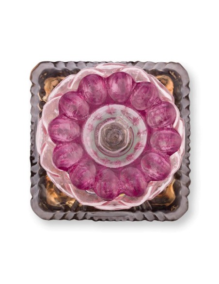 Candeliere piccolo in vetro con perline lilla Pip Studio
