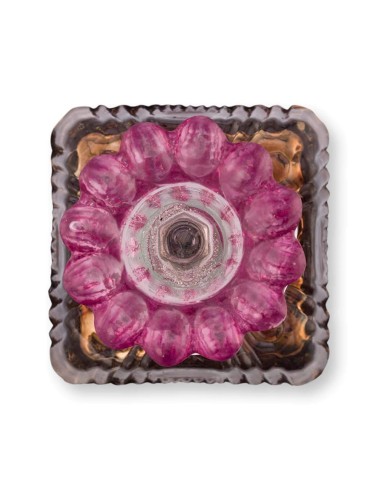 Candeliere grande in vetro con perline lilla Pip Studio