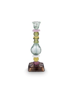 Candeliere grande in vetro con perline verdi Pip Studio