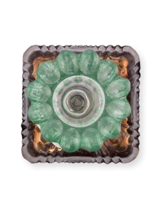 Candeliere grande in vetro con perline verdi Pip Studio 2