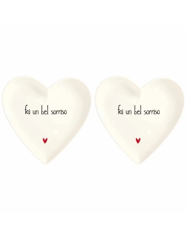 Set 2 piatti cuore Ogni giorno è speciale Simple Day