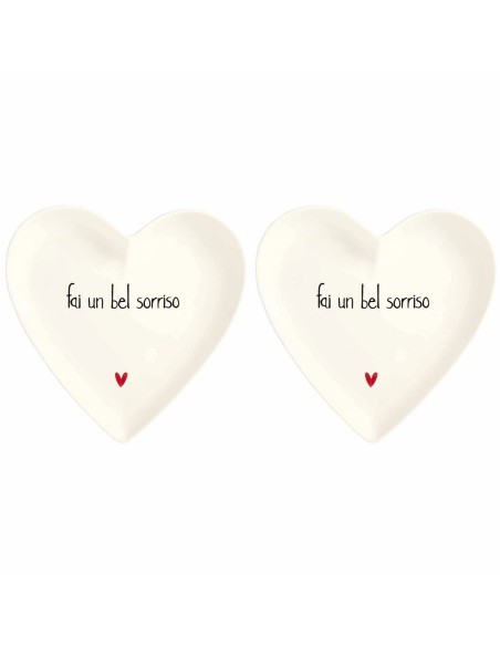 Set 2 piatti cuore Ogni giorno è speciale Simple Day