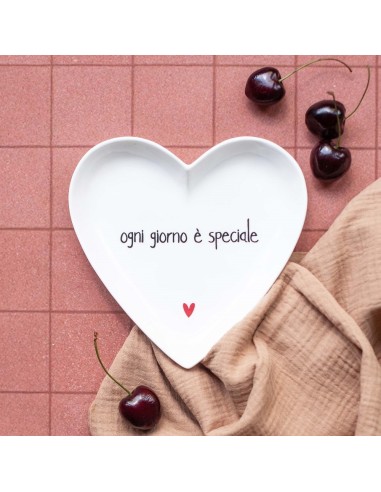 Piatti cuore "Ogni giorno è speciale" 2 Pz. Simple Day