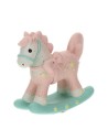Cavallo a dondolo Rosa in resina Hervit