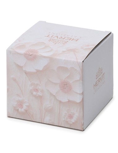 Orsetto Rosa con Tamburo in resina Hervit