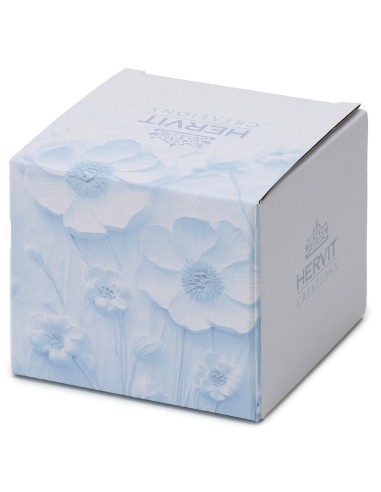 Orsetto Azzurro con Tamburo in resina Hervit