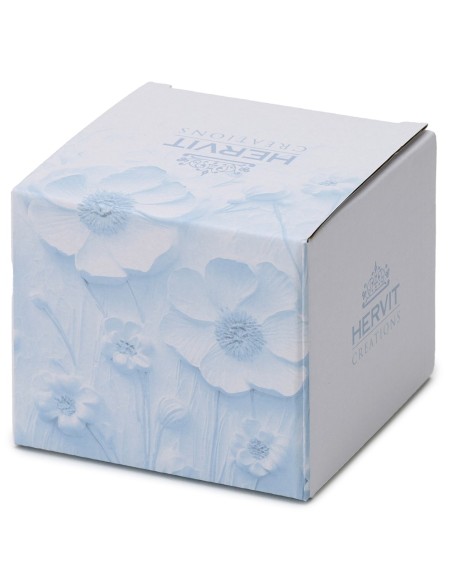 Orsetto Azzurro con Tamburo in resina Hervit