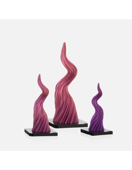 Corno portafortuna fucsia e rosa grande Ilary Queen