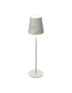 Lampada Led Canvas crema con stelo Hervit