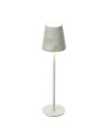 Lampada Led Canvas crema con stelo Hervit