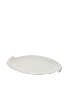 Piatto ovale in porcellana bianca Hervit