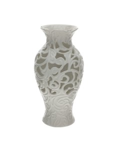 Vaso anfora traforato bianco Hervit