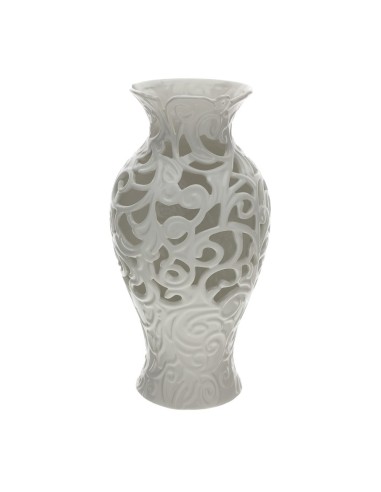 Vaso anfora traforato bianco Hervit