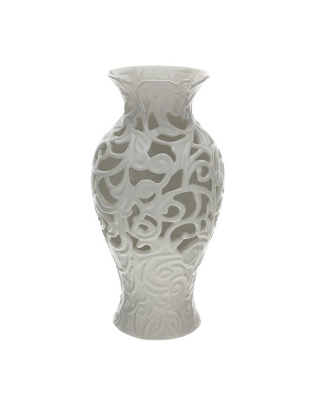 Vaso anfora traforato bianco Hervit