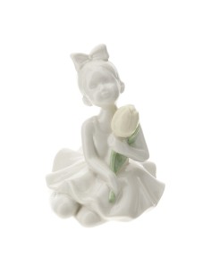 Ballerina bianca con tulipano giallo Hervit