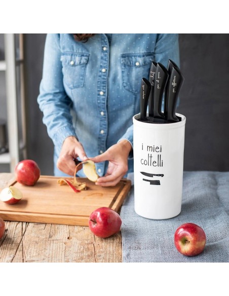 Portacoltelli da cucina in gres I miei coltelli Simple Day