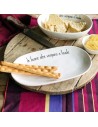 Piatto ovale bianco "Le buone idee" Simple Day