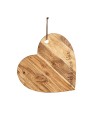 Tagliere cuore in legno Ricordati di essere felice Simple Day