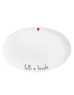 Piatto ovale Tutti a tavola Simple Day