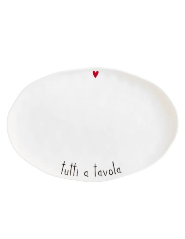 Piatto ovale Tutti a tavola Simple Day