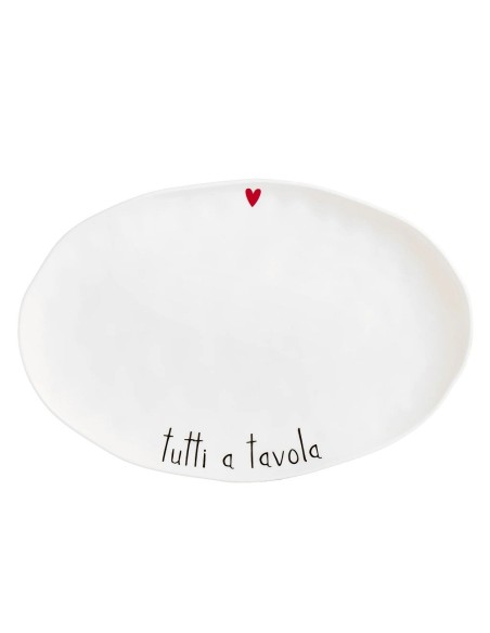 Piatto ovale Tutti a tavola Simple Day