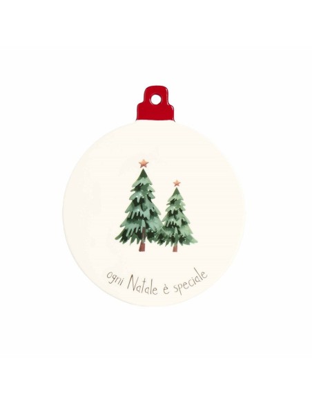 Sottopentola natalizio a forma di pallina di Natale "Ogni Natale è speciale" Simple Day
