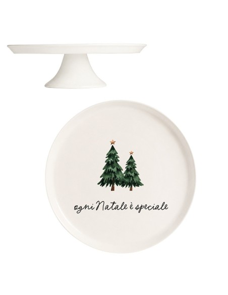 Alzata per Panettone con alberi di Natale "Ogni Natale è speciale" Simple Day