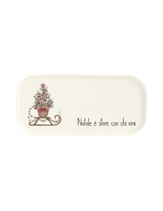 Vassoietto natalizio con slitta "Natale è stare con chi ami" Simple Day