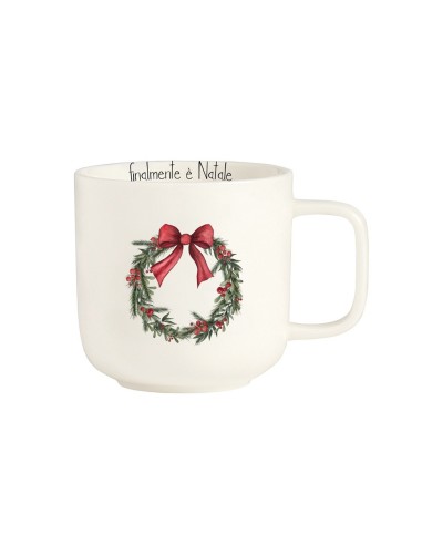 Mug natalizia con Ghirlanda "Finalmente è Natale" Simple Day