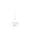 Sfera natalizia "Ricordati di essere felice" Simple Day