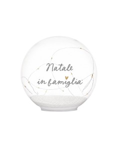 Palla natalizia con luci LED "Natale in famiglia" Simple Day