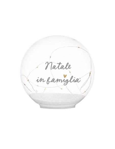 Palla natalizia con luci LED "Natale in famiglia" Simple Day