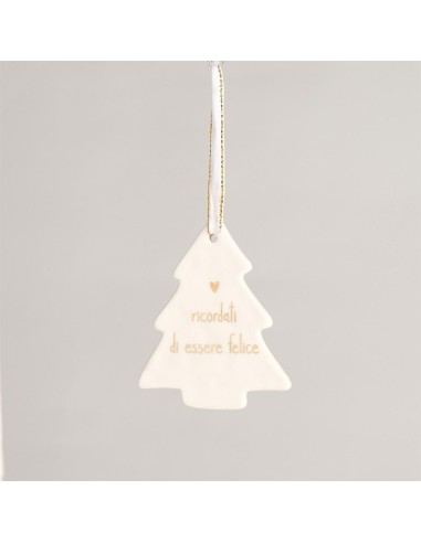 Albero di Natale da appendere "Ricordati di essere felice" Simple Day