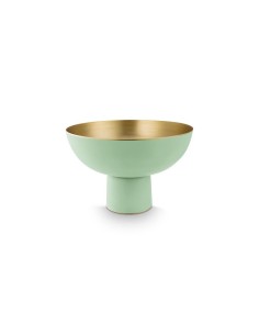 Vaso in metallo verde brillante e oro Simple Day