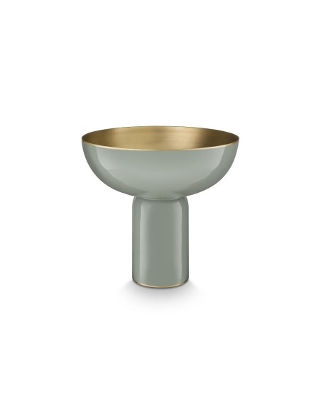 Vaso in metallo verde e oro Simple Day