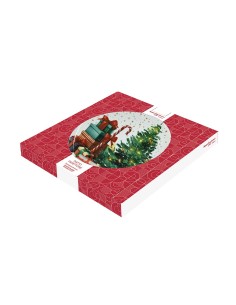 Piatto Panettone con albero e regali Cinzia Andrea Fontebasso 2