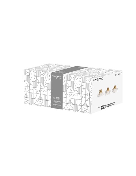 Set 3 portacandela con Fiocco natalizio Christmas Classy Andrea Fontebasso