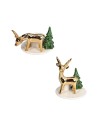 Portacandela renna natalizia Christmas Classy 2 Pz. Andrea Fontebasso