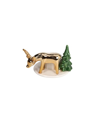 Portacandela renna natalizia Christmas Classy 2 Pz. Andrea Fontebasso