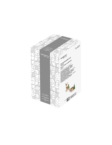 Set 2 portacandela renna natalizia Christmas Classy