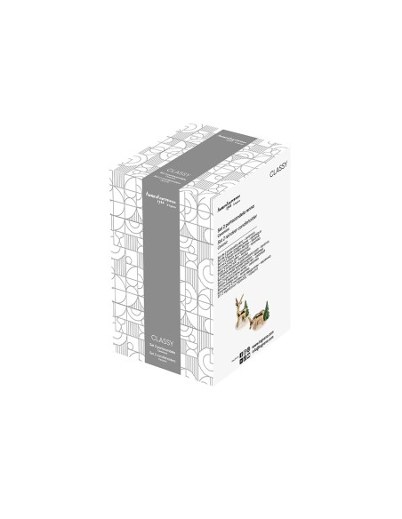 Set 2 portacandela renna natalizia Christmas Classy