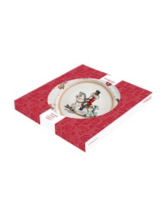 Piatto Panettone con cavallo e schiaccianoci Christmas Vintage 2