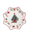 Piatto Panettone con albero di Natale Christmas Vintage Xmas