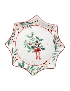 Piatto Panettone con vischio natalizio Christmas Mistletoe Festival Andrea Fontebasso